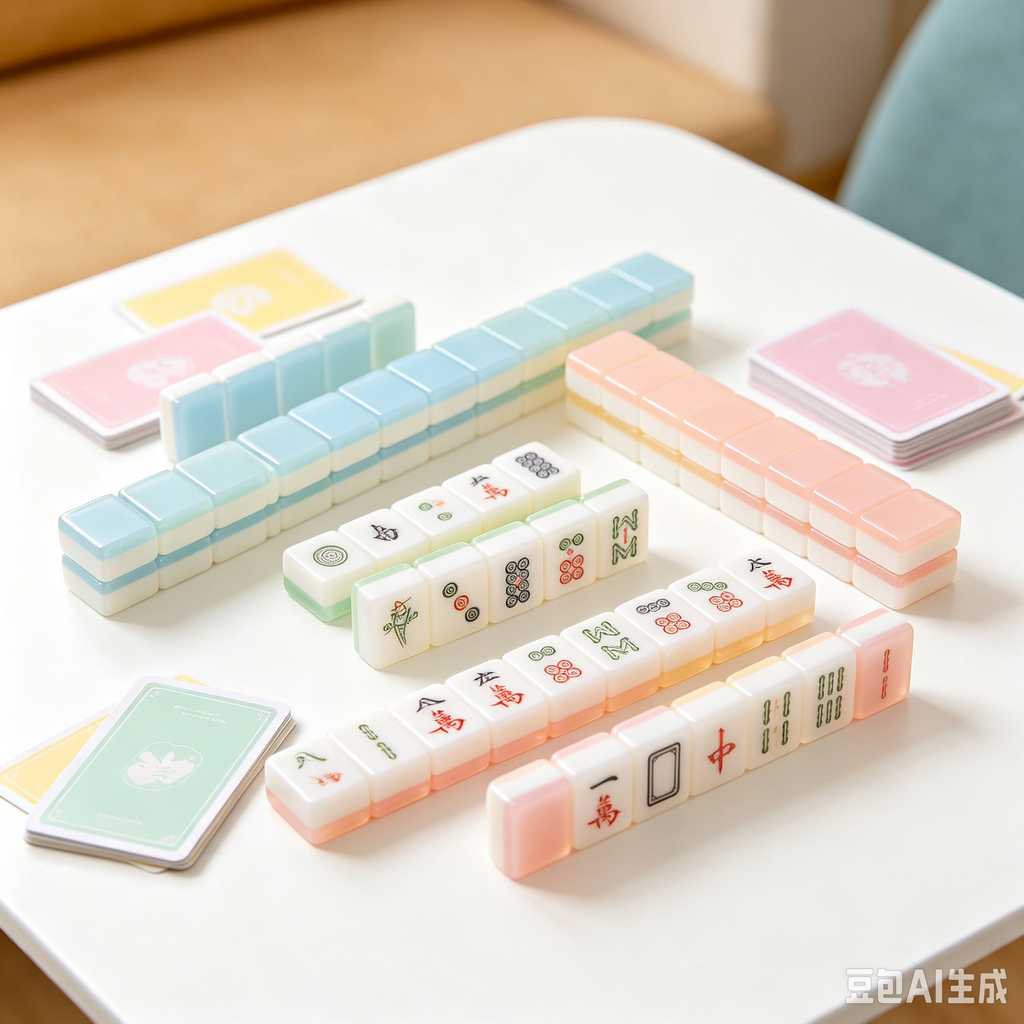 minimalist mahjong tiles